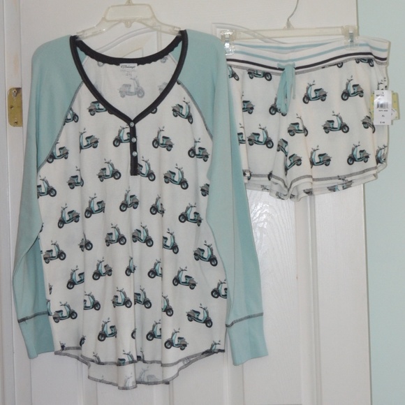 PJ Salvage Other - P.J. Salvage Thermal Scooter Pajama Top & Shorts